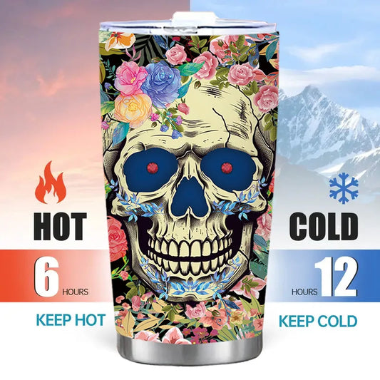 GraveChill Skull Thermos 20oz (591ml)